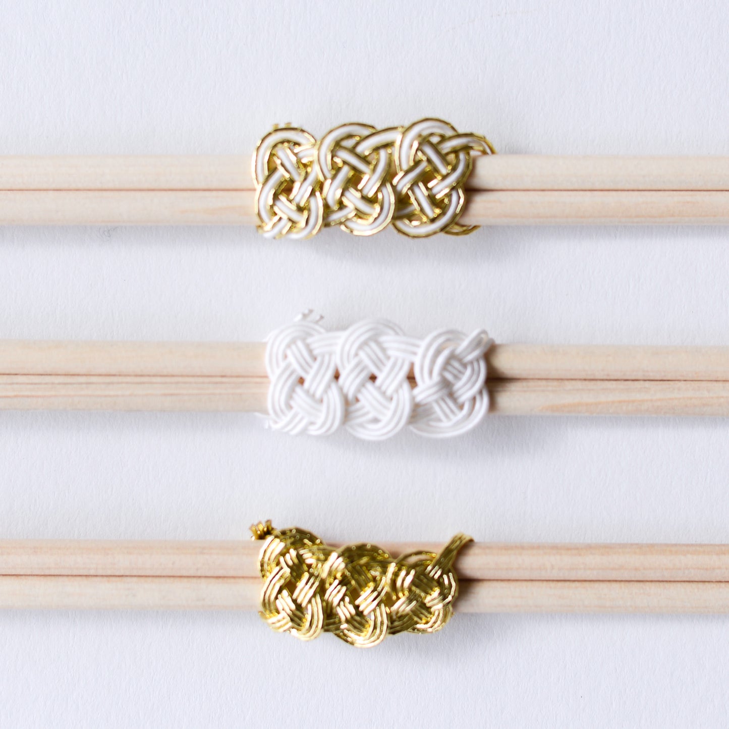 Mizuhiki Chopsticks (3 pairs) Gold
