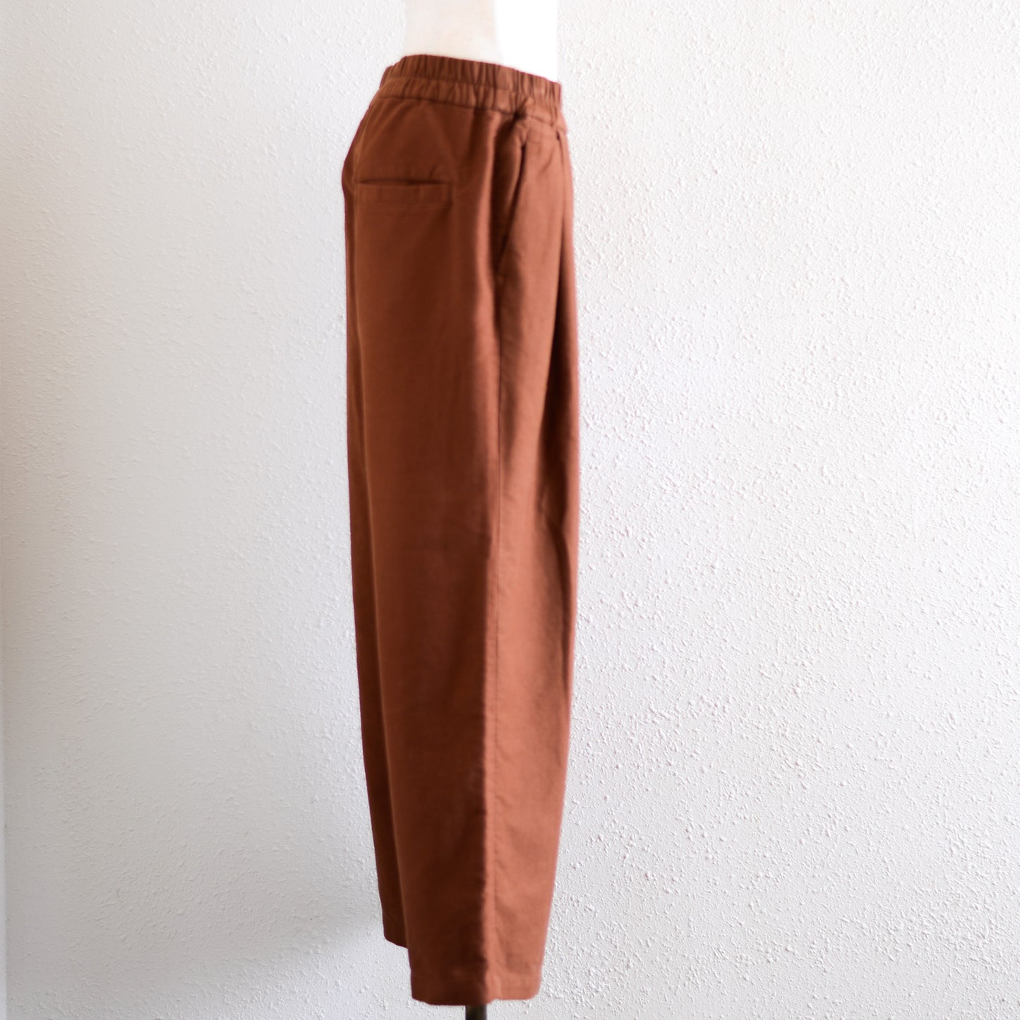 Organic Cotton Premium Suede Pants, Brown
