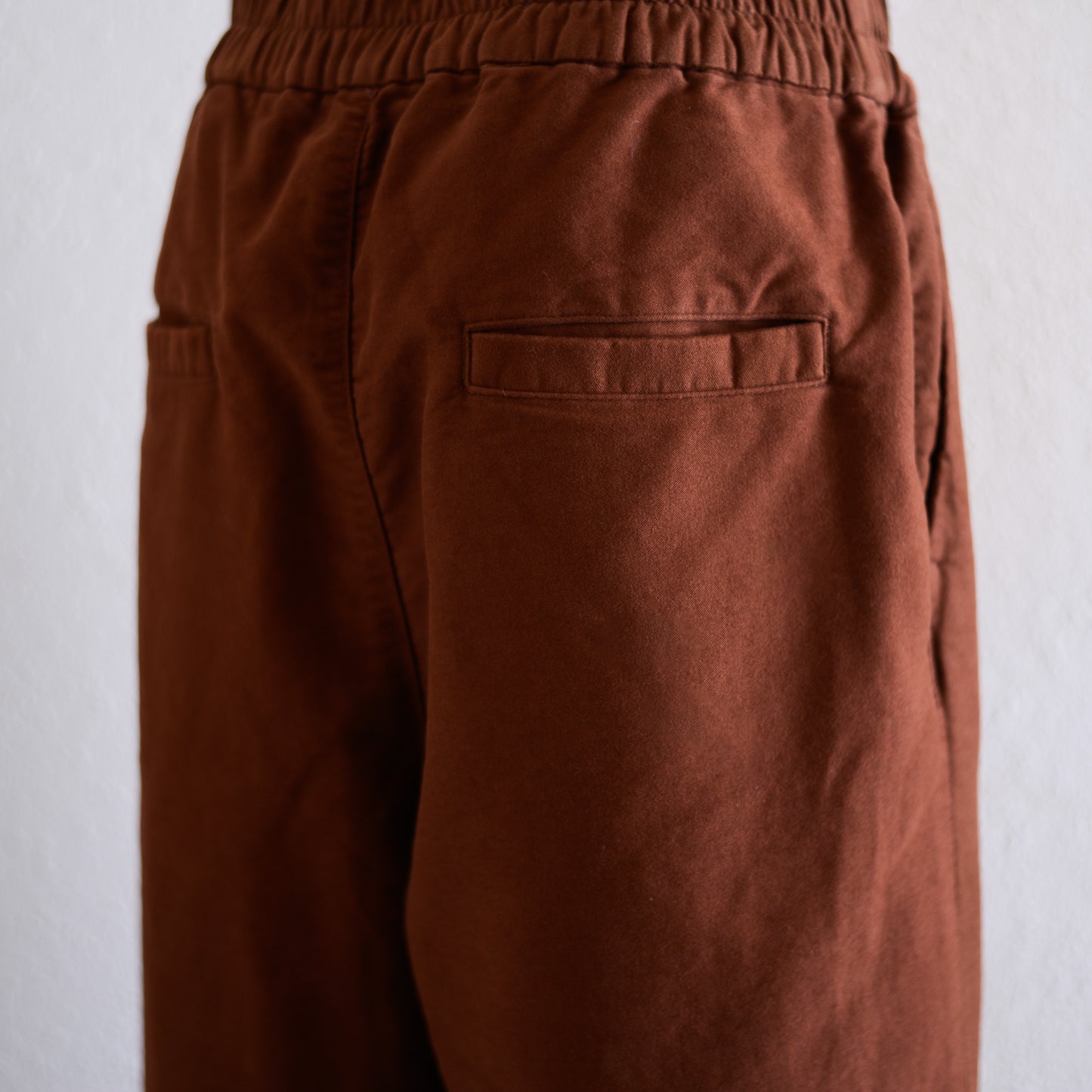 Organic Cotton Premium Suede Pants, Brown