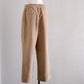 Organic Cotton Premium Suede Pants, Beige