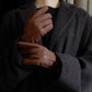 Cashmere-lined deerskin gloves, Brown