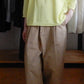 コットンテーパードチノパンツ Khaki Beige