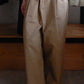 コットンテーパードチノパンツ Khaki Beige