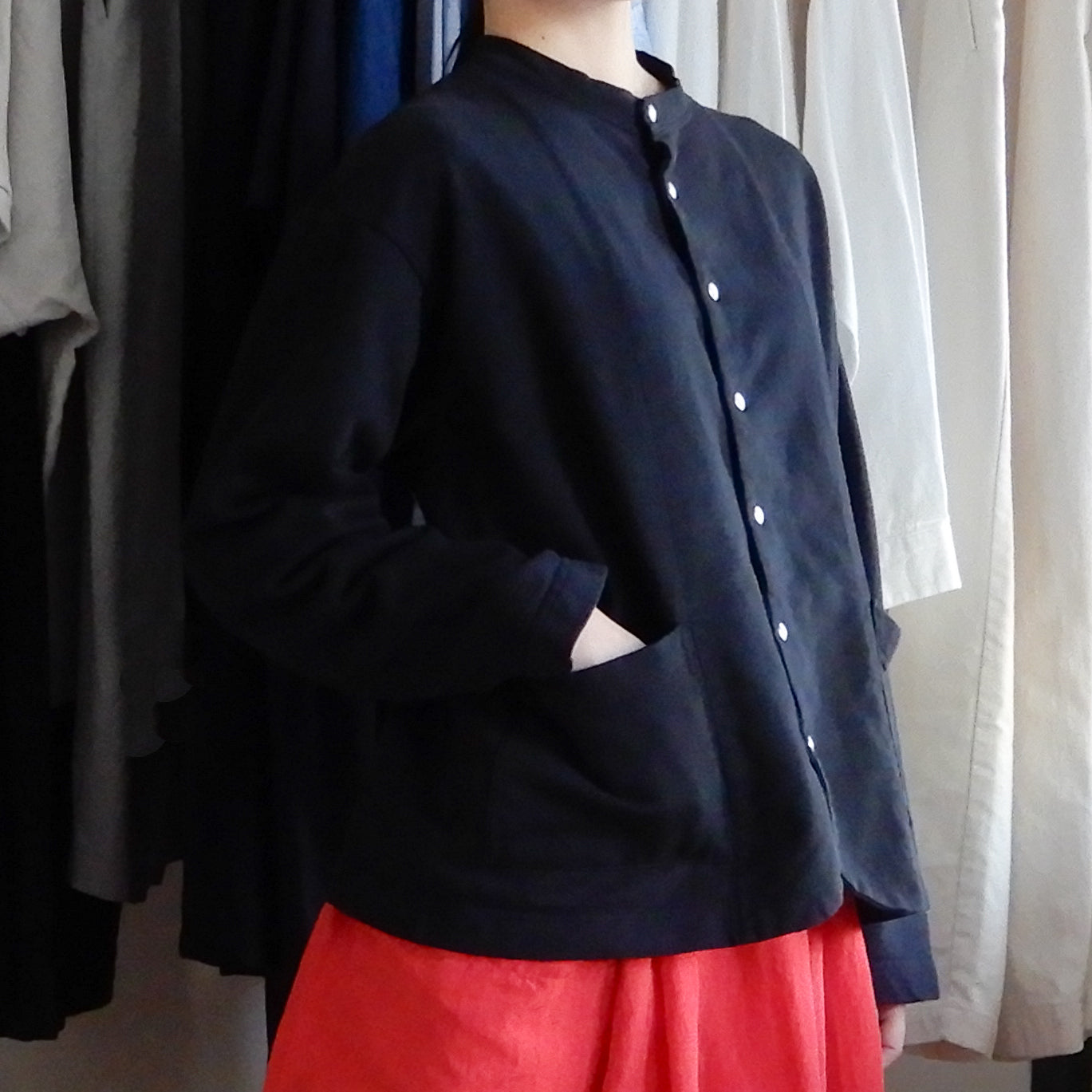 コットンスナップジャケット Black