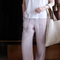 リネンストレートパンツ White