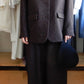 シルクネップホームスパンテーラードジャケット Dark Brown