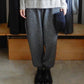 울 나일론 립 헴 팬츠 Gray Melange