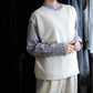 ウールバックスリットベスト Beige
