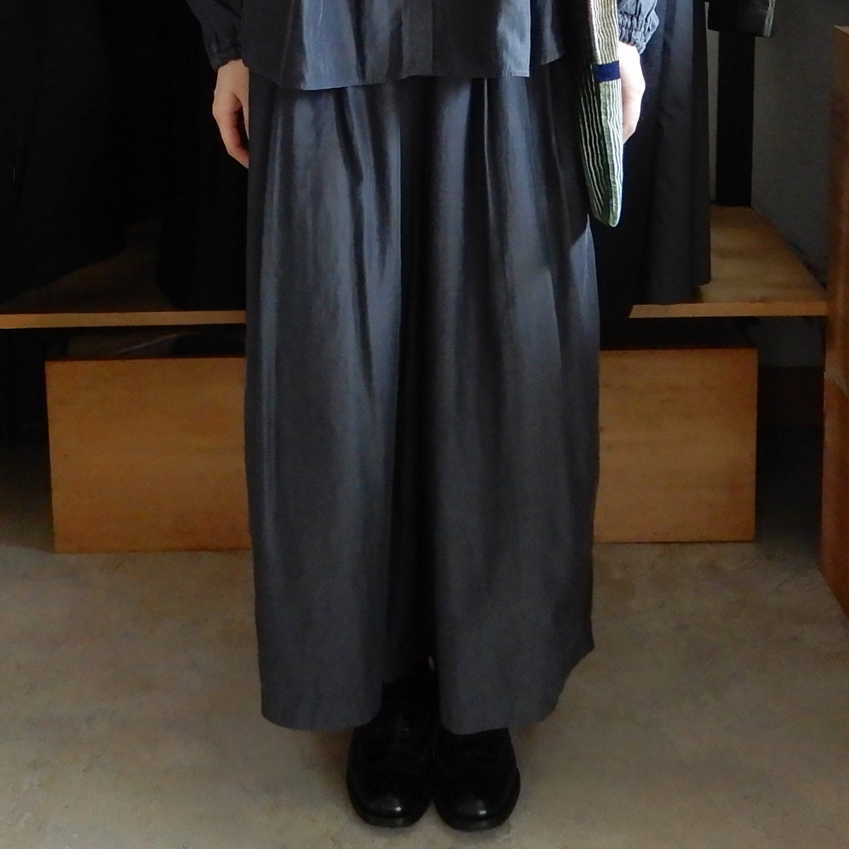 Cupra Cotton Culottes Charcoal Grey