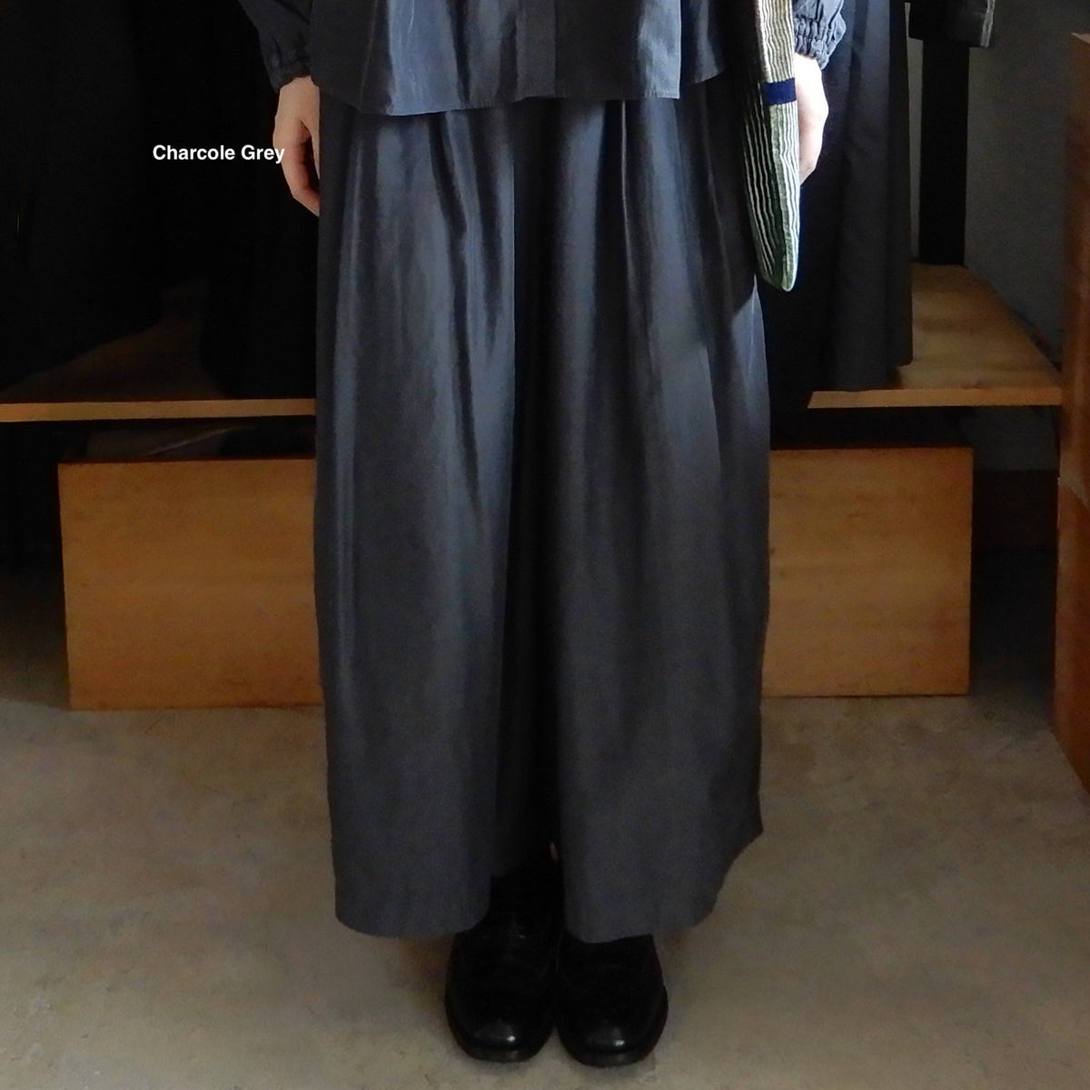 Cupra Cotton Culotte Pants Blue