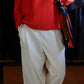 Wool Cashmere Whole Garment 2-Way Cardigan Oatmeal