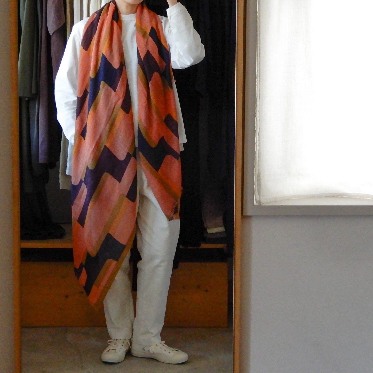 Wool Forest Shawl Brown