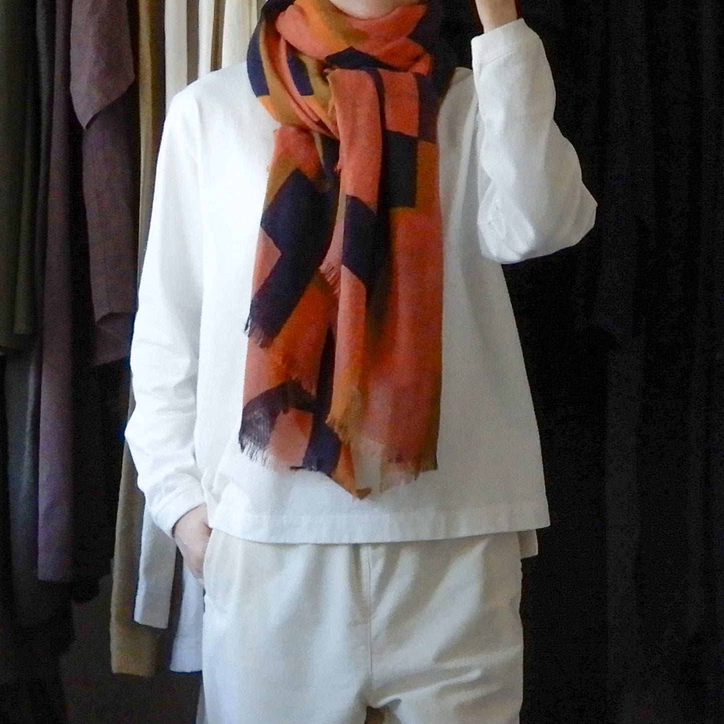 Wool Forest Shawl Brown