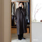 Soft Wool Long Coat Black