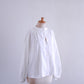 コットンスタンドレースブラウス Off White